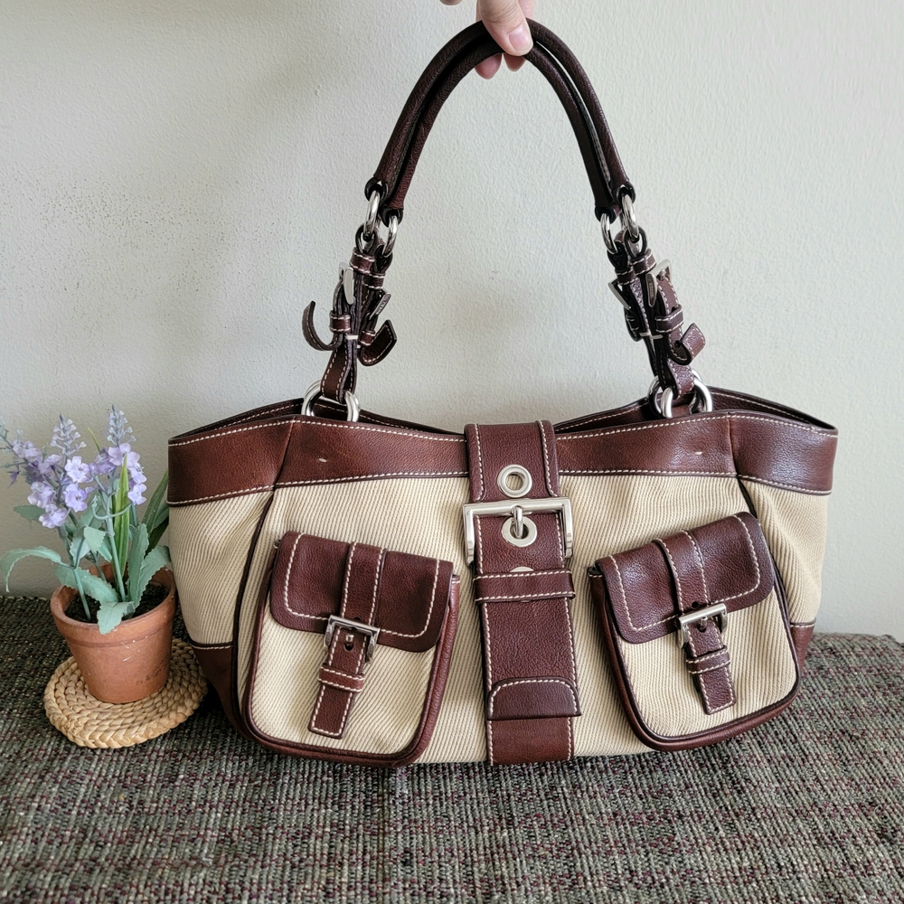 Authentic Prada Double Pockets Handbag Vintage Retro Y2k